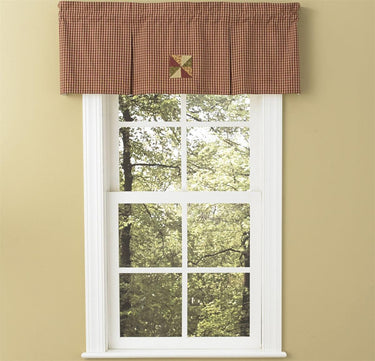 Mill Village Lined Pleated Valance Park designs Set of 4 - The Fox Decor